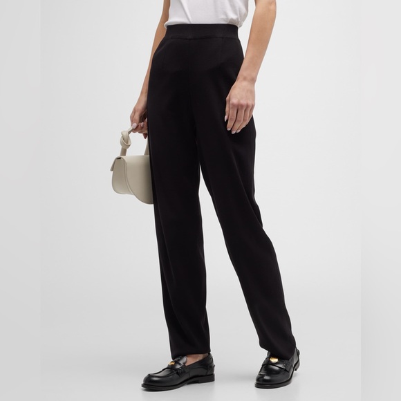 Exclusively Misook Black Straight Leg Pants - Picture 1 of 6